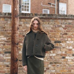 Mango Dita Wool Blend Jacket Size Small NWT